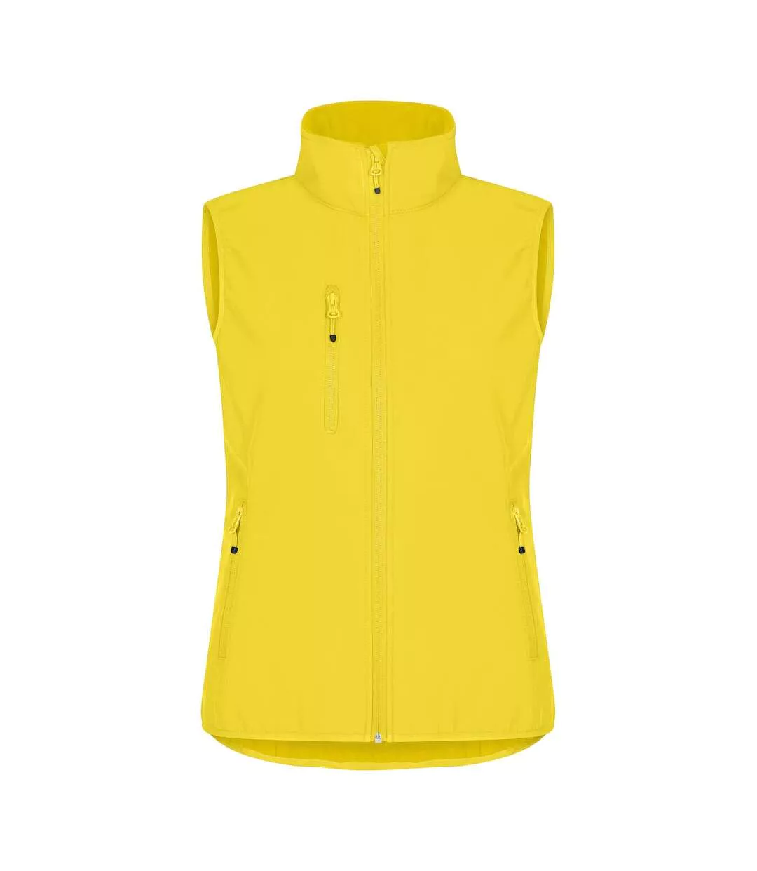 Womens/ladies Classic Softshell Body Warmer Yellow Clique