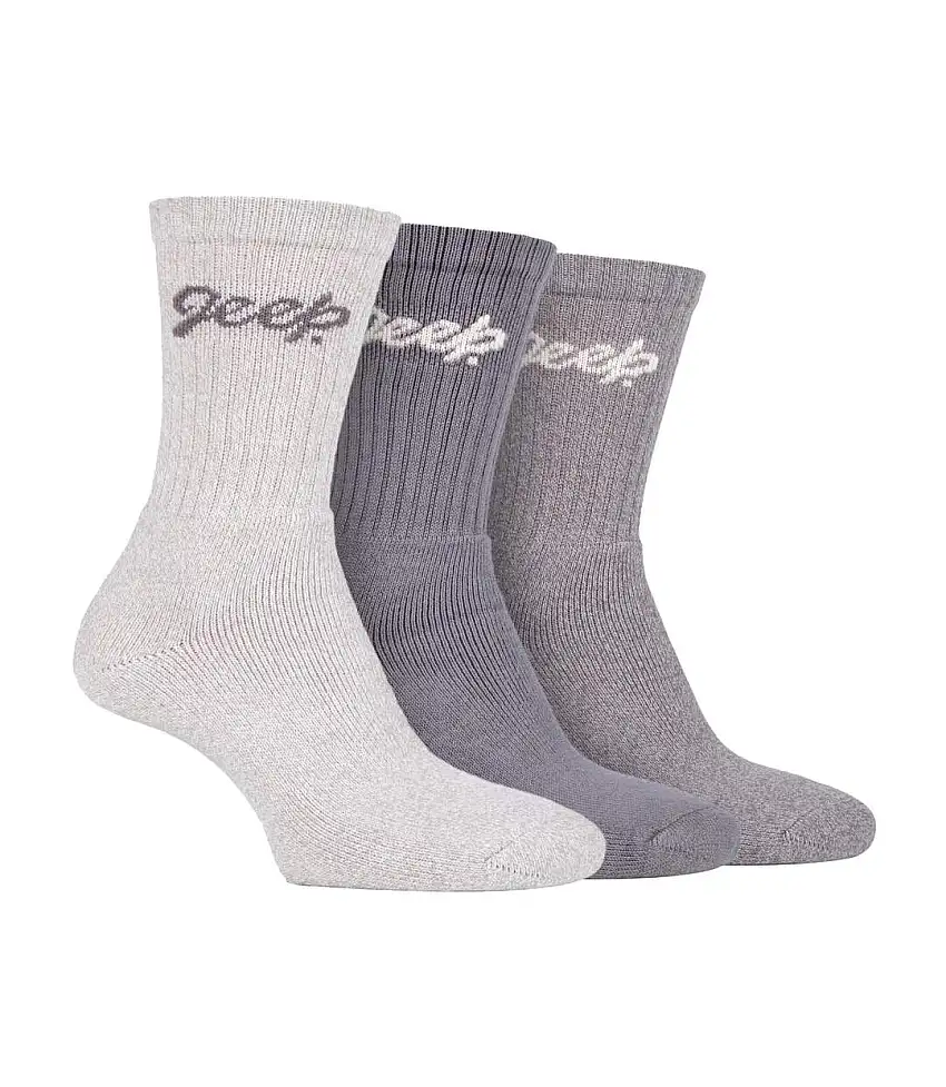 Ladies Ribbed Outdoor Boot Socks - 3 Pack, Reinforced Heel and Toe Hiking Socks