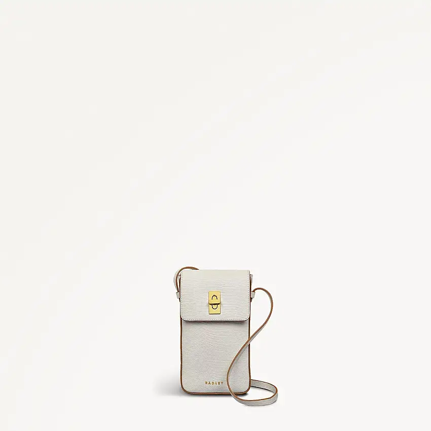 Threadneedle Street Leather Medium Phone Cross Body Bag in Chalk - 111417