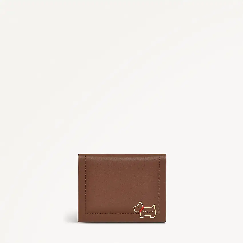Heritage Lane Leather Small Card Holder in Saddle - 111470