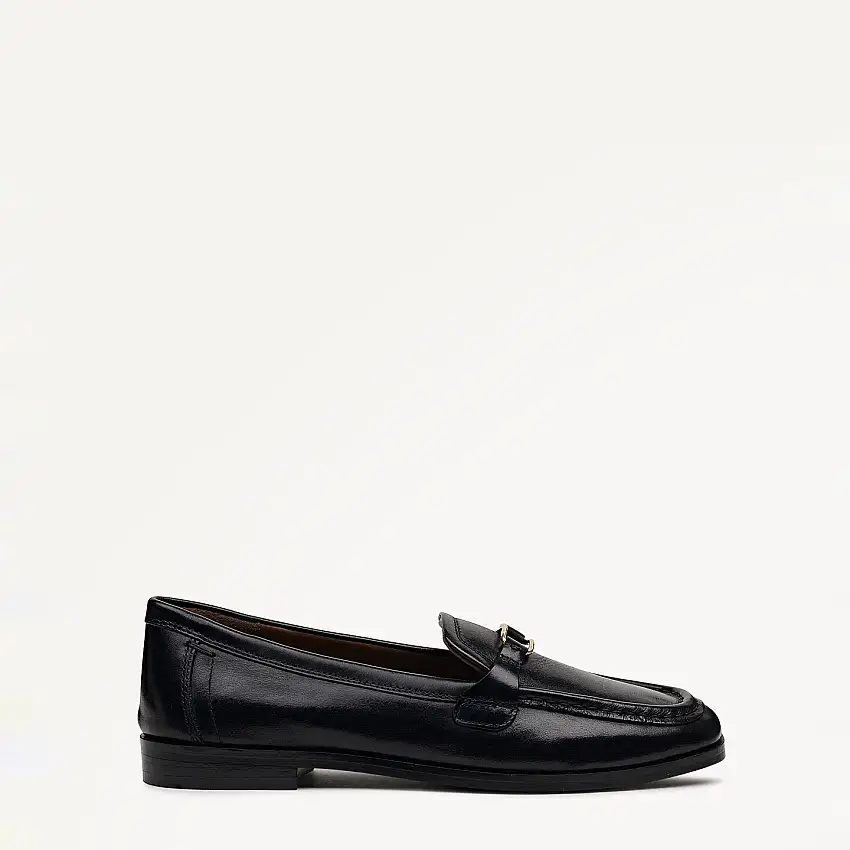 Stockton Row Trim Square Toe Loafer Black - 112537