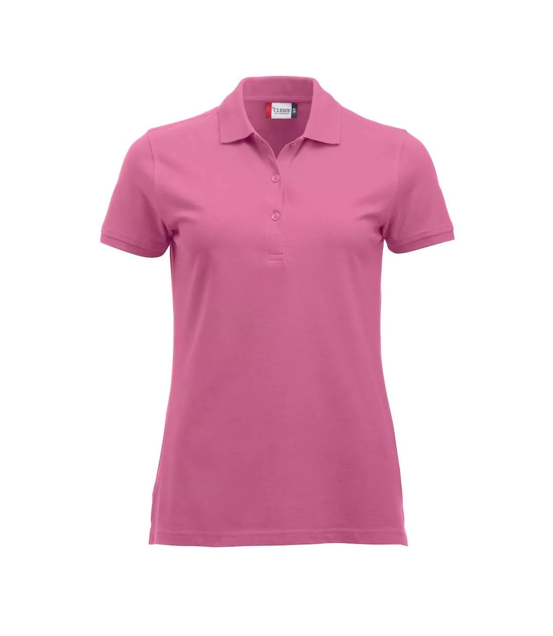 Womens/ladies Marion Polo Shirt Bright Pink Clique