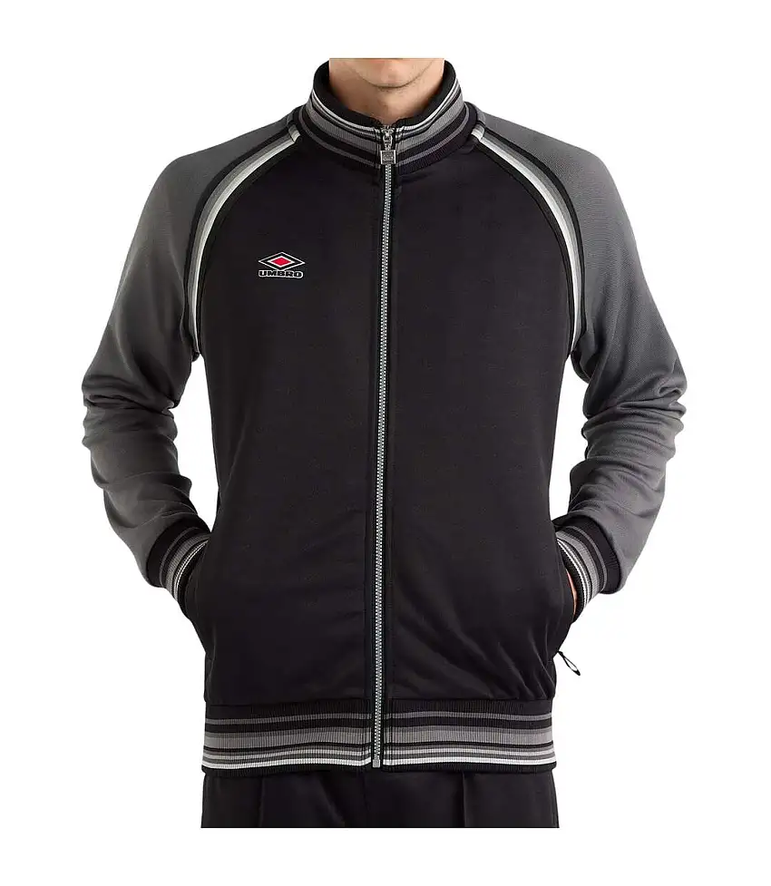 Mens Monogram Anthem Jacket Black Iron Gate Umbro