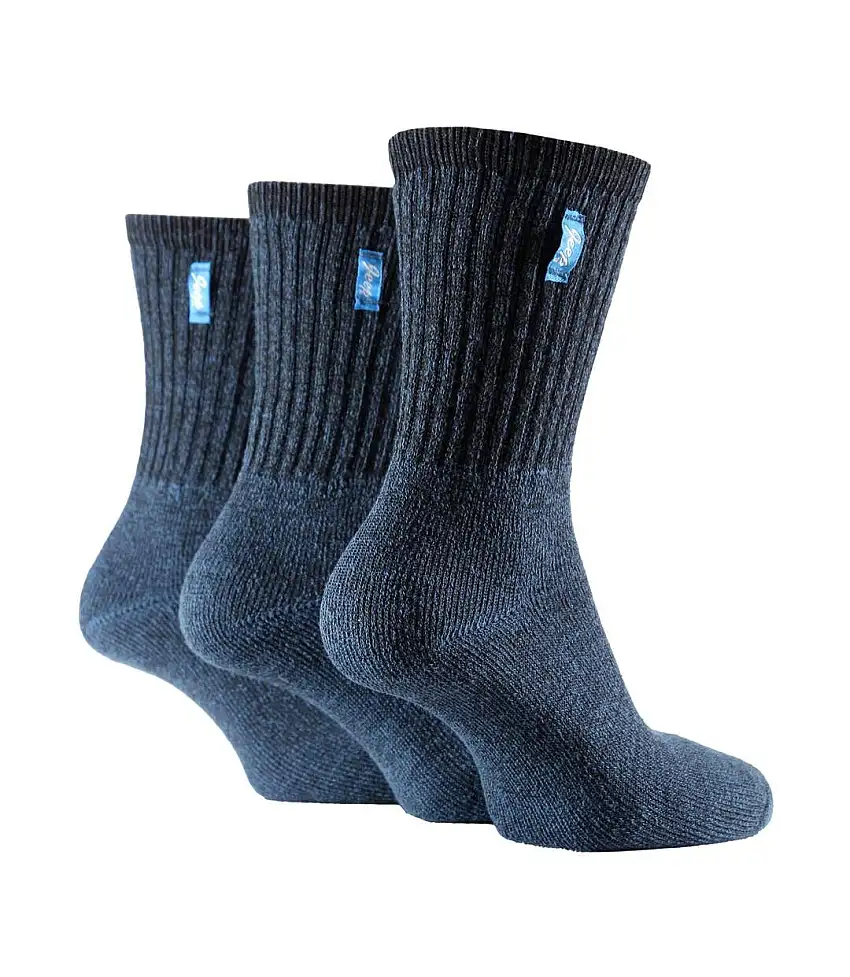 3 Pack Ladies Vintage Crew Length Boot Socks | Crew Cotton Retro Sports Socks
