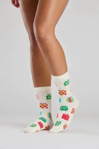 Xmas Presents Socks in Matching Gift Bag