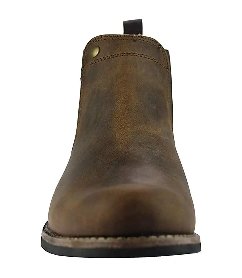 Woodland Mens Leather Dealer/Chelsea Boot (Brown) - UTDF1105