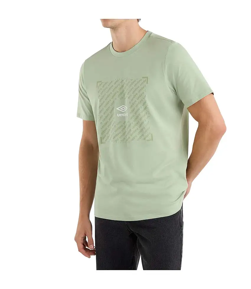 Mens Ftbl Graphic T-shirt Frosty Green Umbro