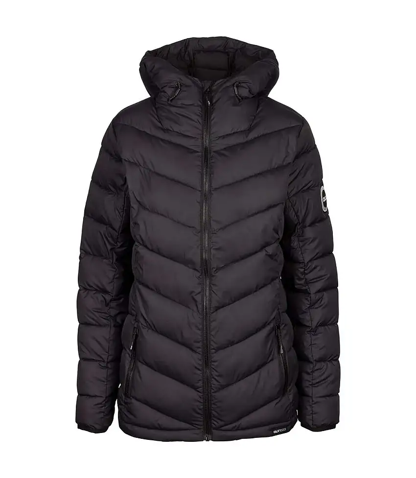 Womens/ladies Tonya Dlx Eco Padded Jacket Black Trespass