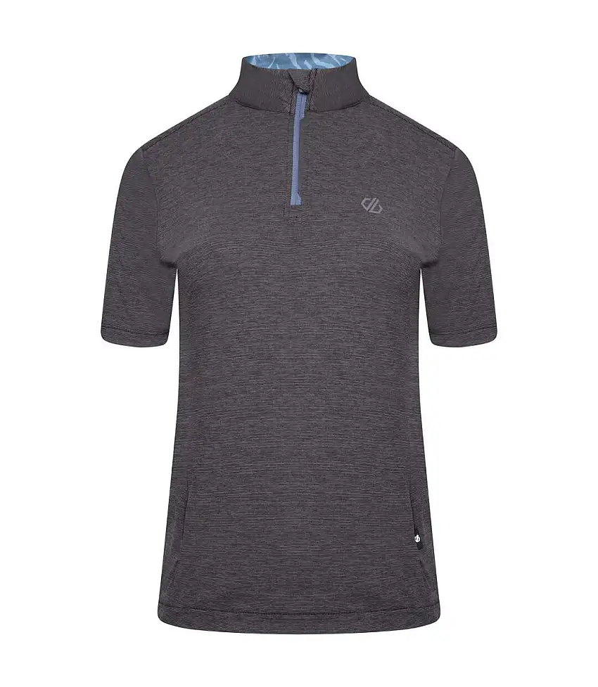 Womens/ladies Pedal Through It Marl Lightweight Jersey Black Dare 2B