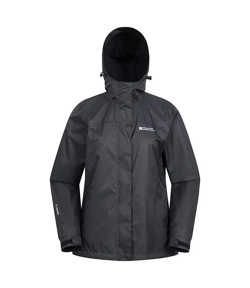Womens/ladies Torrent Waterproof Jacket Black Mountain Warehouse