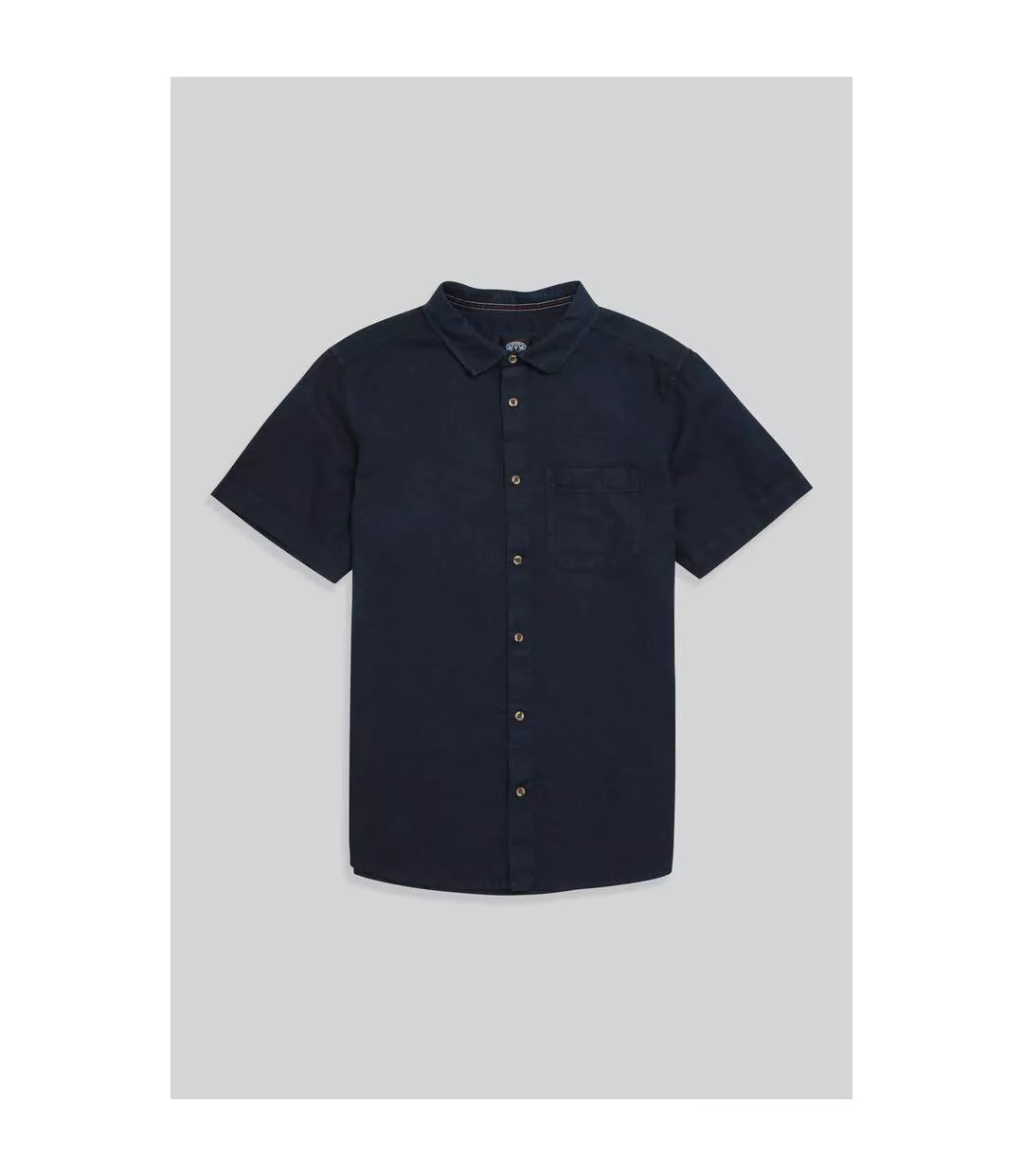 Mens Bayside Organic Shirt Navy Animal