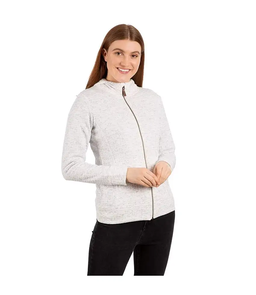 Womens/ladies Winnie Hoodie Ghost White Marl Trespass