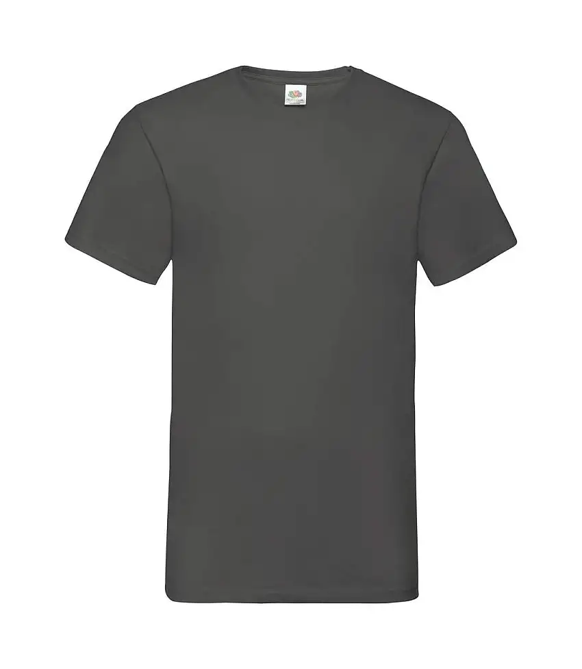 Fruit Of The Loom Mens Valueweight V-Neck, Short Sleeve T-Shirt (Light Graphite) - UTBC338