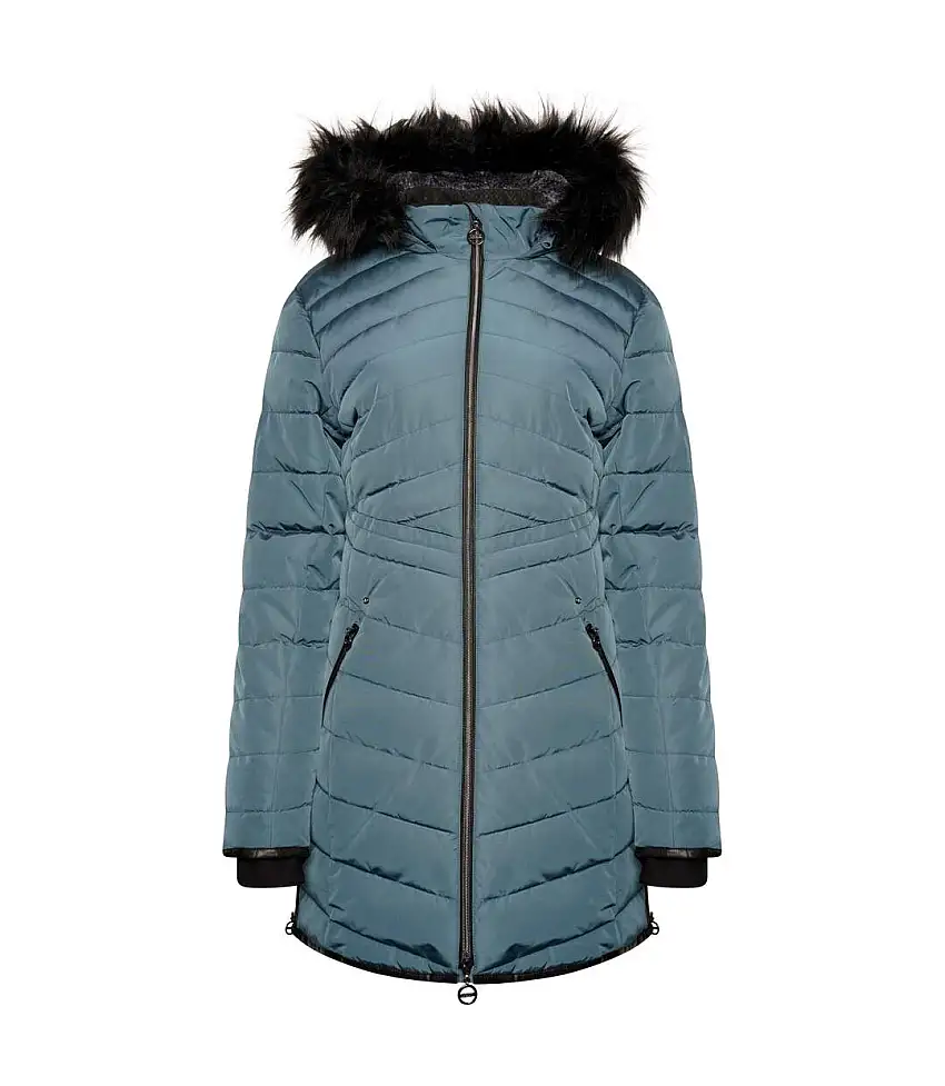 Womens/ladies Striking Iii Long Length Padded Jacket Orion Grey Orion Dare 2B