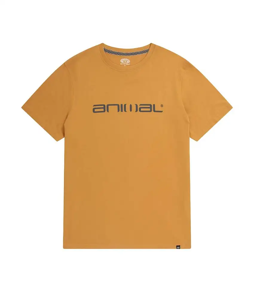 Mens Classico Organic T-shirt Mustard Animal