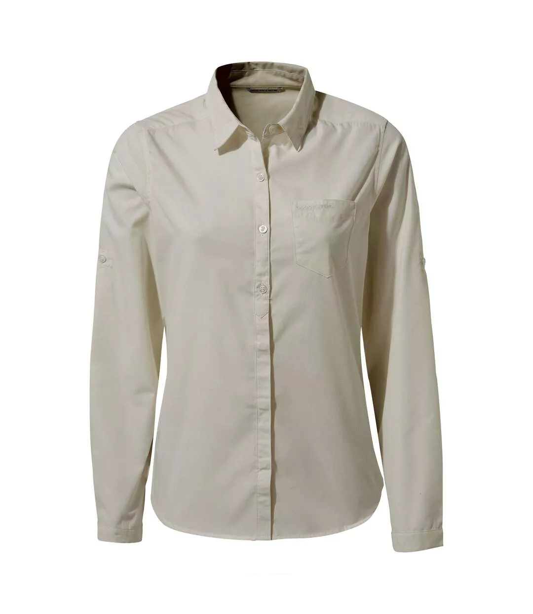 Womens/ladies Kiwi Ii Long-sleeved Shirt Sea Salt White Craghoppers