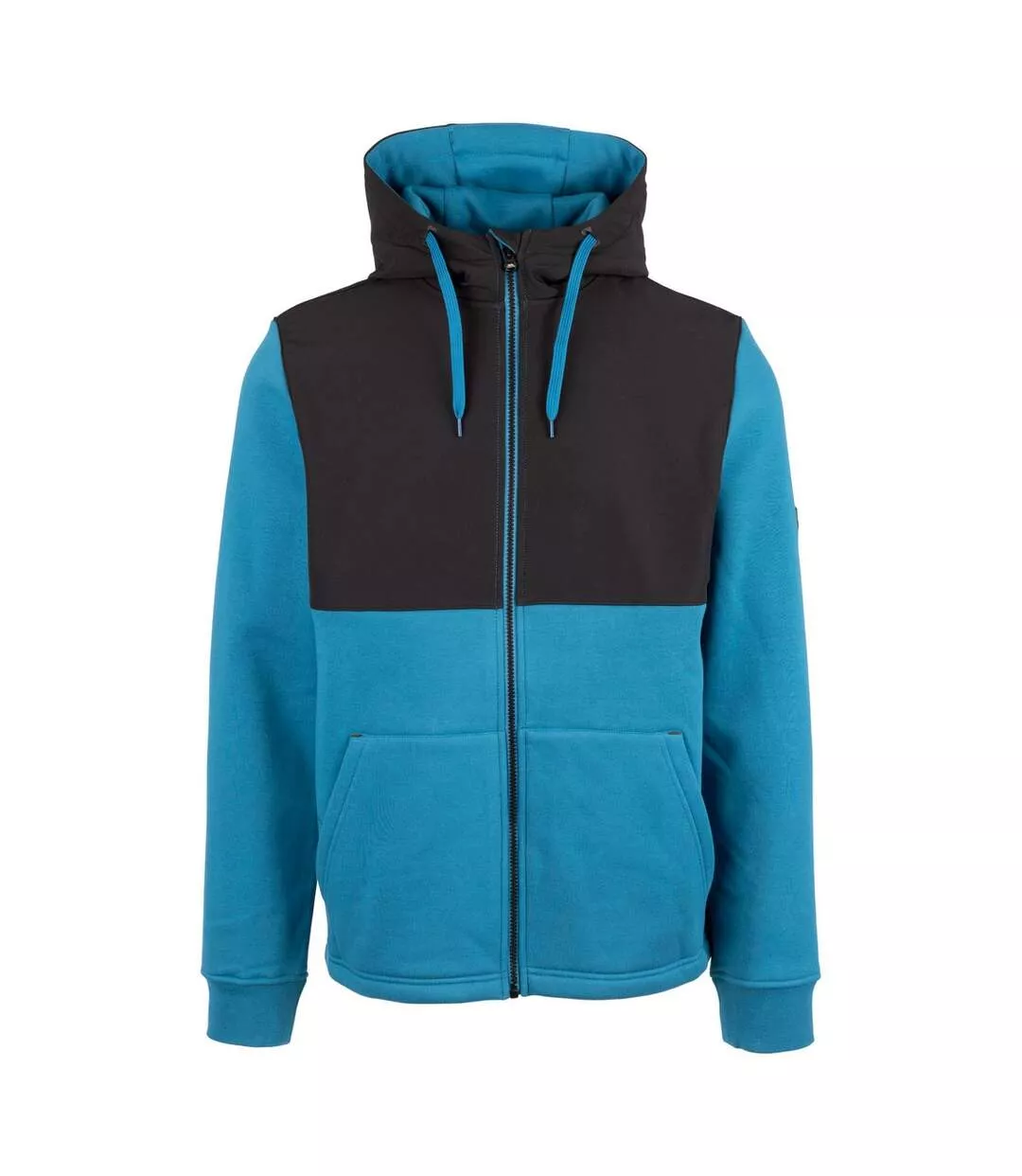 Mens Critch Drawcord Full Zip Hoodie Bondi Blue Trespass