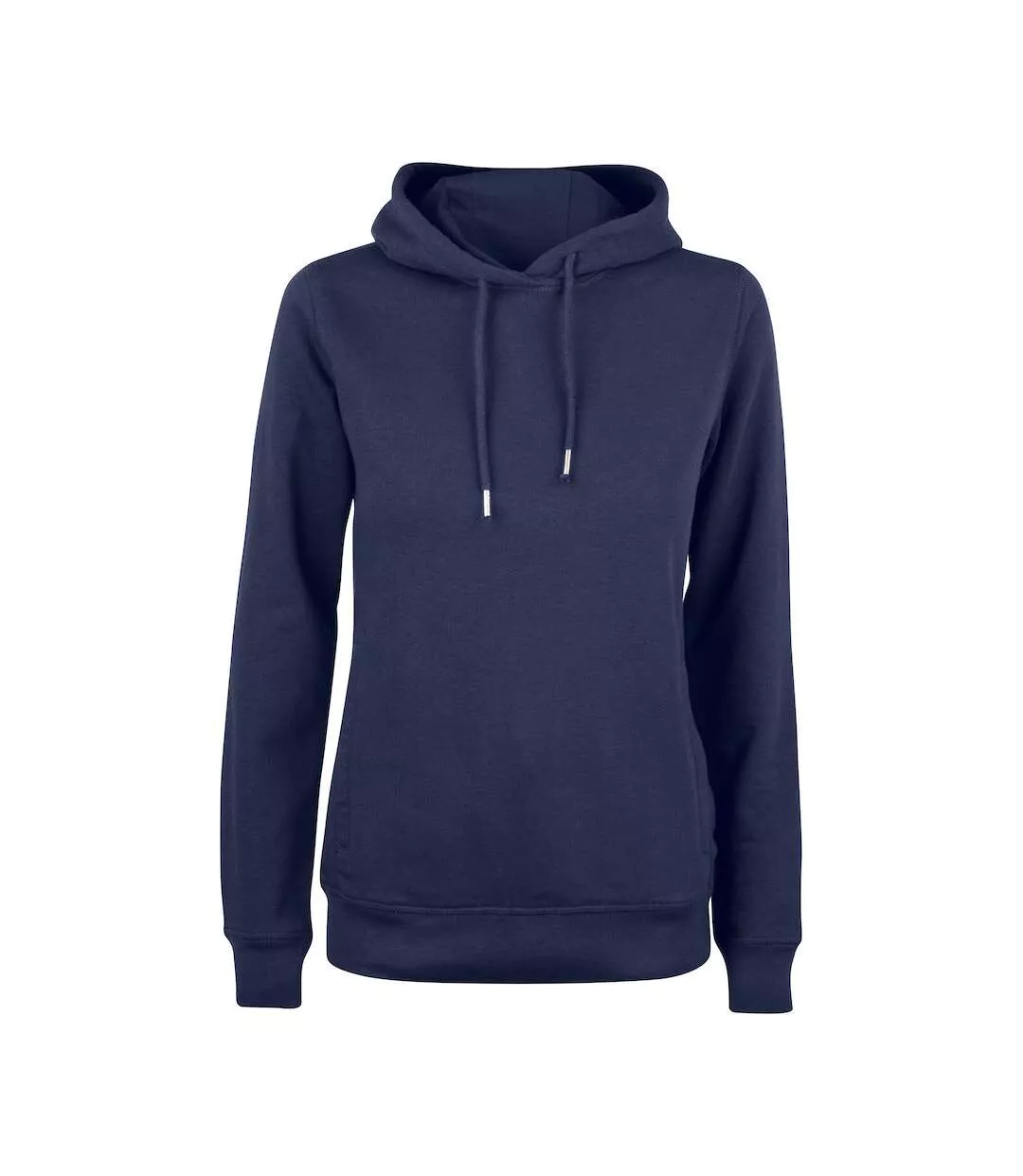 Womens/ladies Premium Melange Hoodie Dark Navy Clique