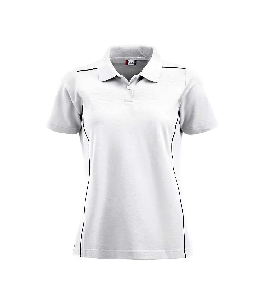 Womens/ladies New Alpena Polo Shirt White Clique