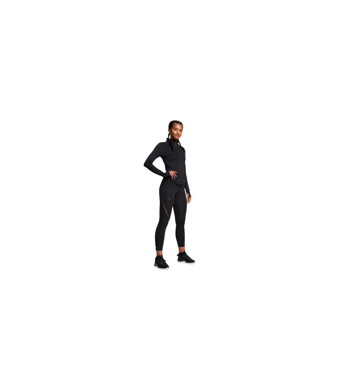 Womens/ladies Vanish Elite Vented Ankle Length Leggings Black Under Armour
