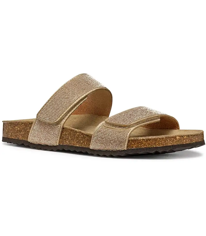 Womens/ladies D Brionia R Leather Sandals Rose Gold Geox