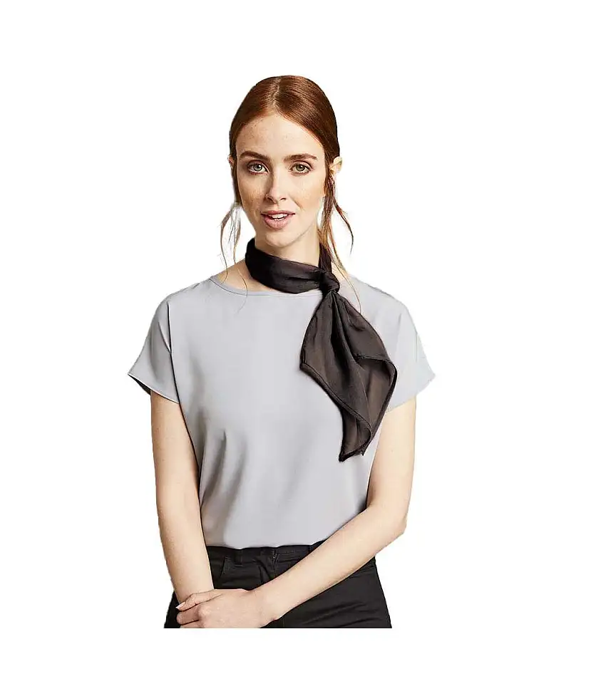 Ladies/womens Work Chiffon Formal Scarf One Size Brown Premier