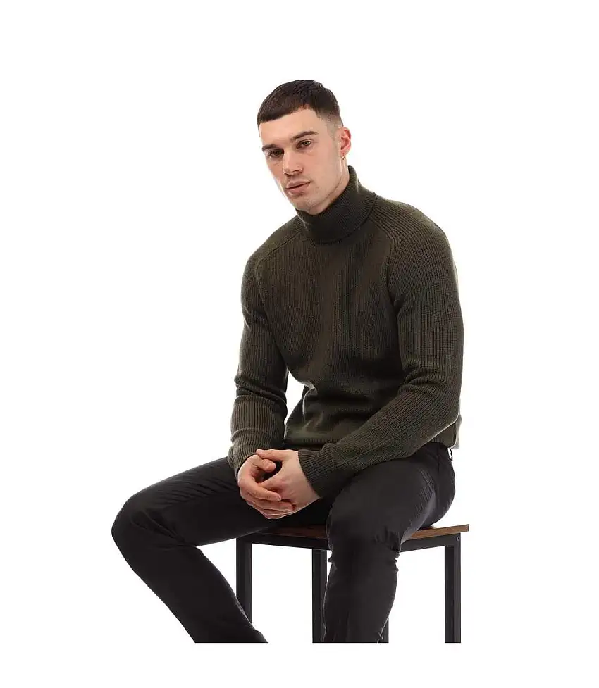 Mens Manuello Jumper Green Boss