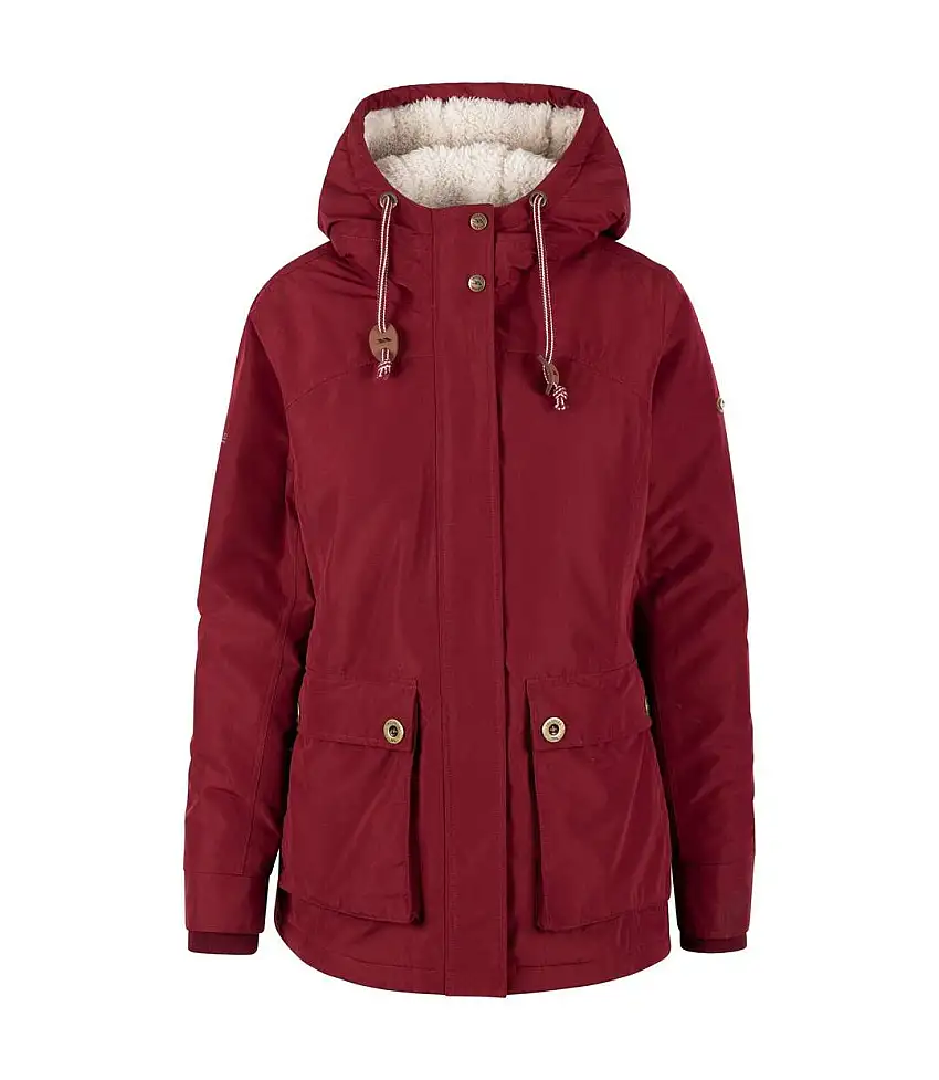 Womens/ladies Token Waterproof Jacket Dark Cherry Trespass