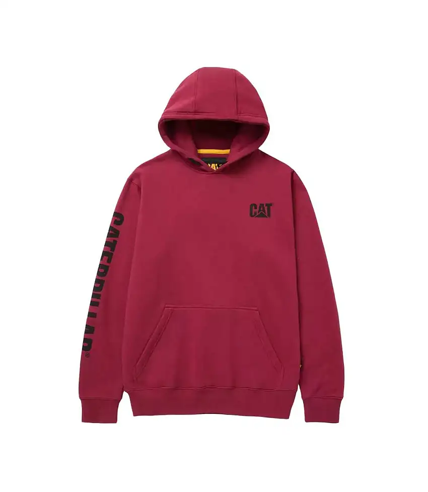 Mens Logo Hoodie Brick Caterpillar