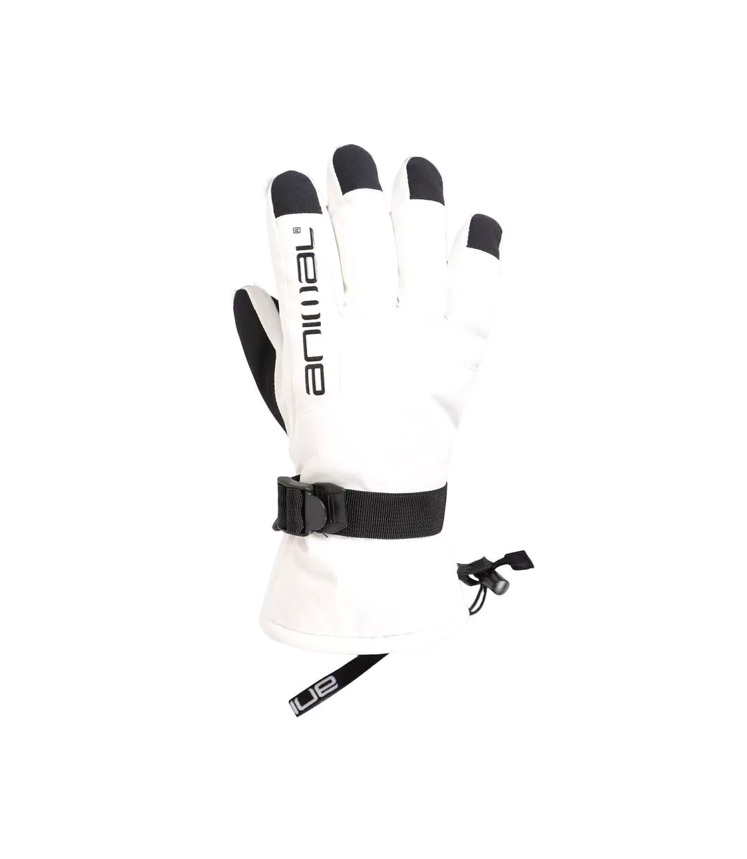 Womens/ladies Flow Ski Gloves White Animal
