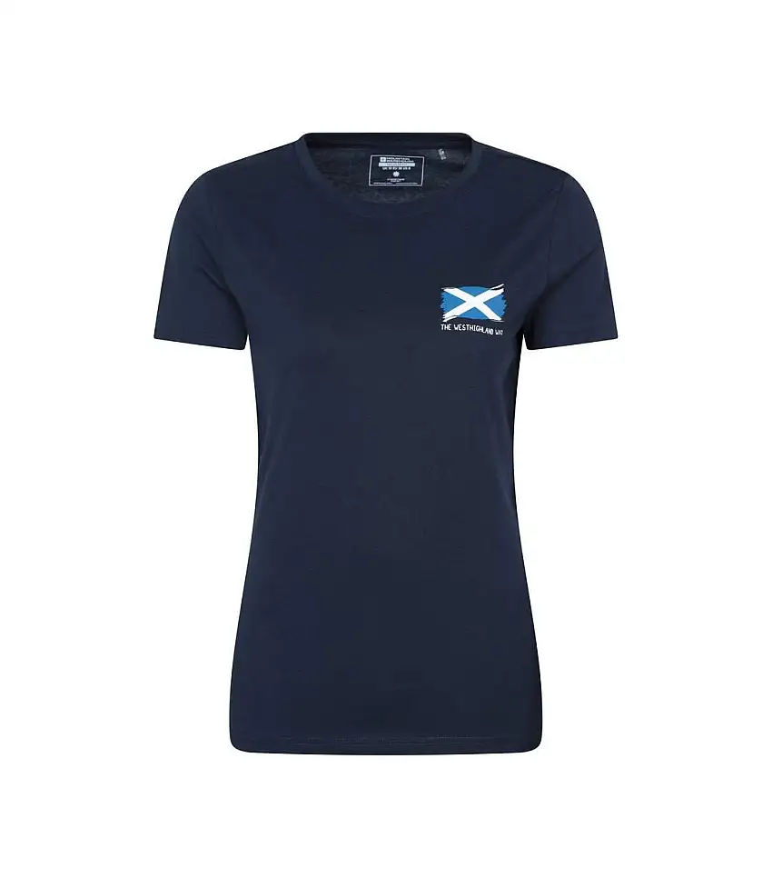 Womens/ladies West Highland Way T-shirt Navy Mountain Warehouse