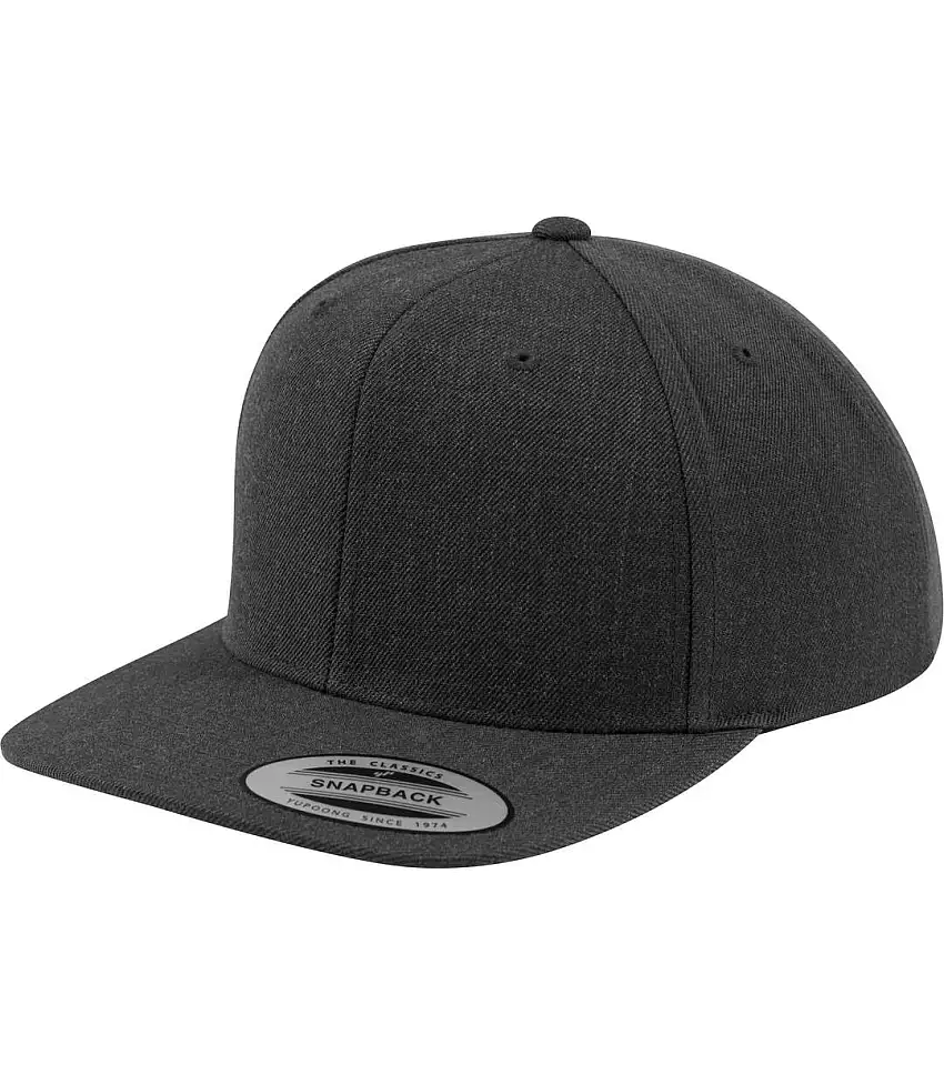 Yupoong Mens The Classic Premium Snapback Cap (Dark Grey/Dark Grey) - UTRW2886