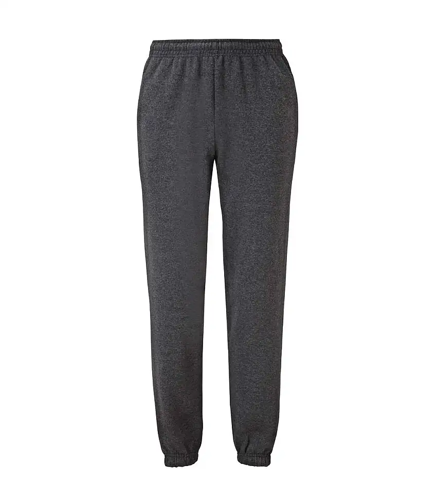 Fruit Of The Loom Mens Elasticated Cuff Jog Pants/Jogging Bottoms (Dark Heather) - UTBC395