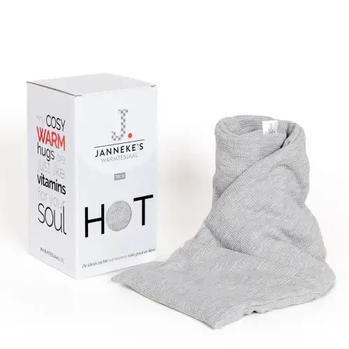 Silver Waffle Jersey Unscented Warming Scarf