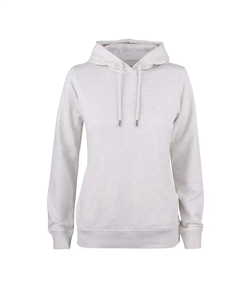 Womens/ladies Premium Melange Hoodie Nature Melange Clique
