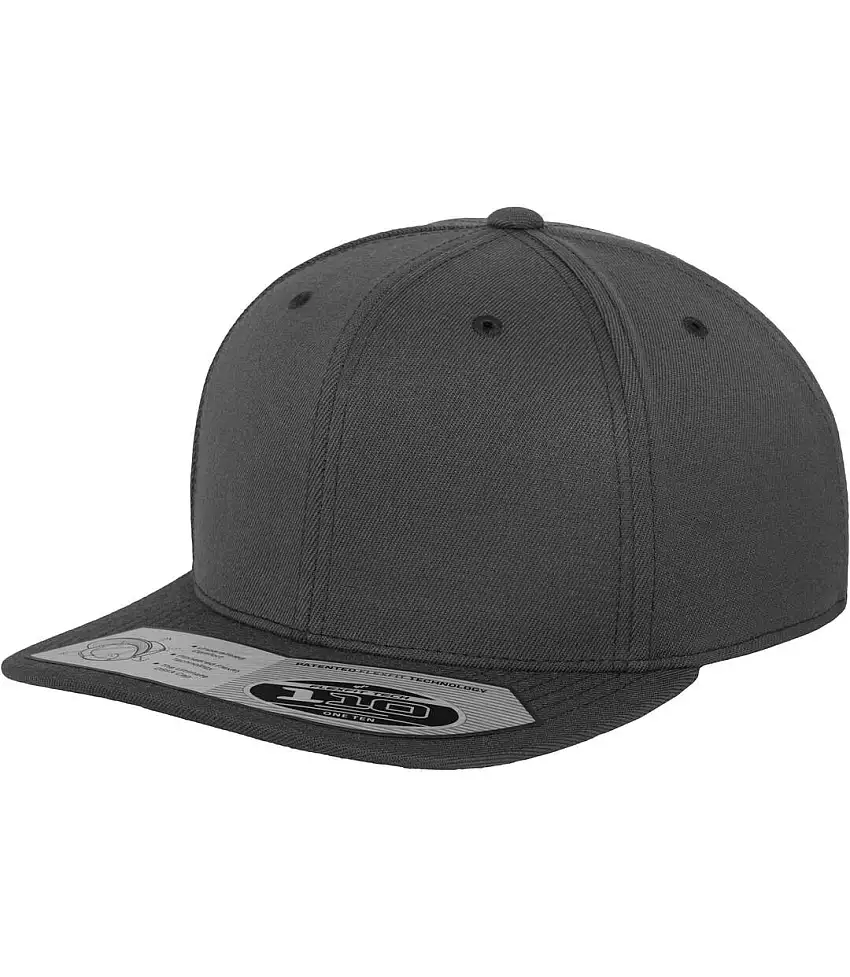 Yupoong Flexfit Unisex 110 Plain Fitted Snapback Cap (Dark Grey) - UTRW4167