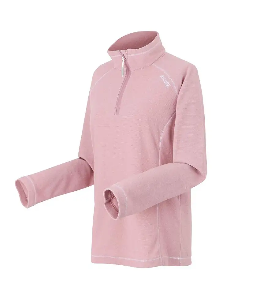 Great Outdoors Womens/ladies Montes Half Zip Fleece Top Lilas Powder Lilac Regatta