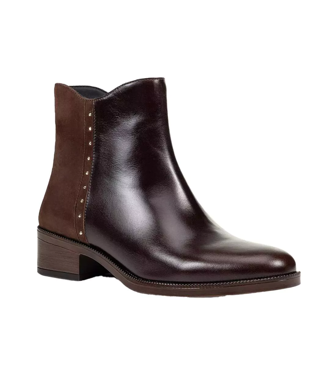 Womens/ladies D Camexia Suede Ankle Boots Dark Brown Geox