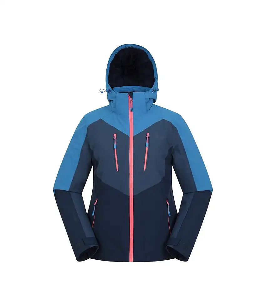 Womens/ladies Valais Waterproof Waterproof Ski Jacket Navy Mountain Warehouse