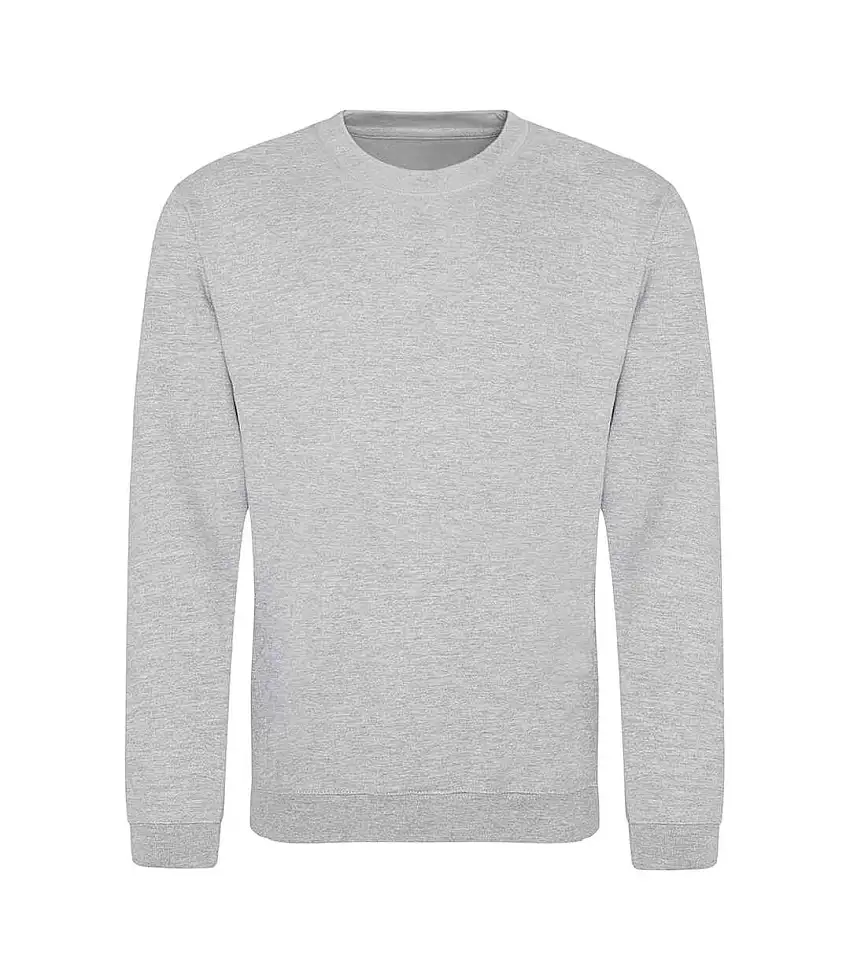 Adults Unisex Just Hoods Sweatshirt Heather Grey Awdis