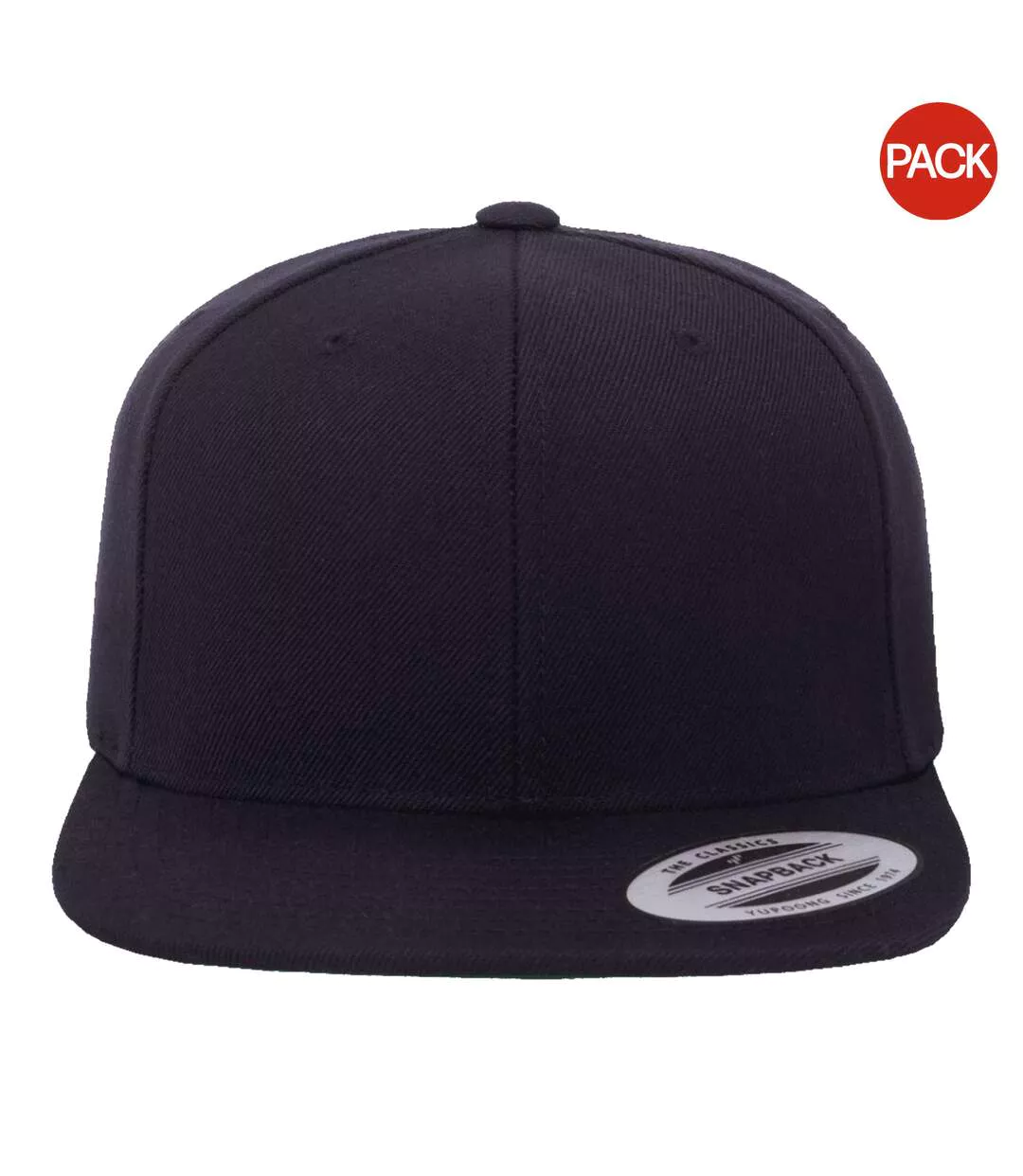 Yupoong Mens The Classic Premium Snapback Cap (Pack of 2) (Dark Navy) - UTRW6714
