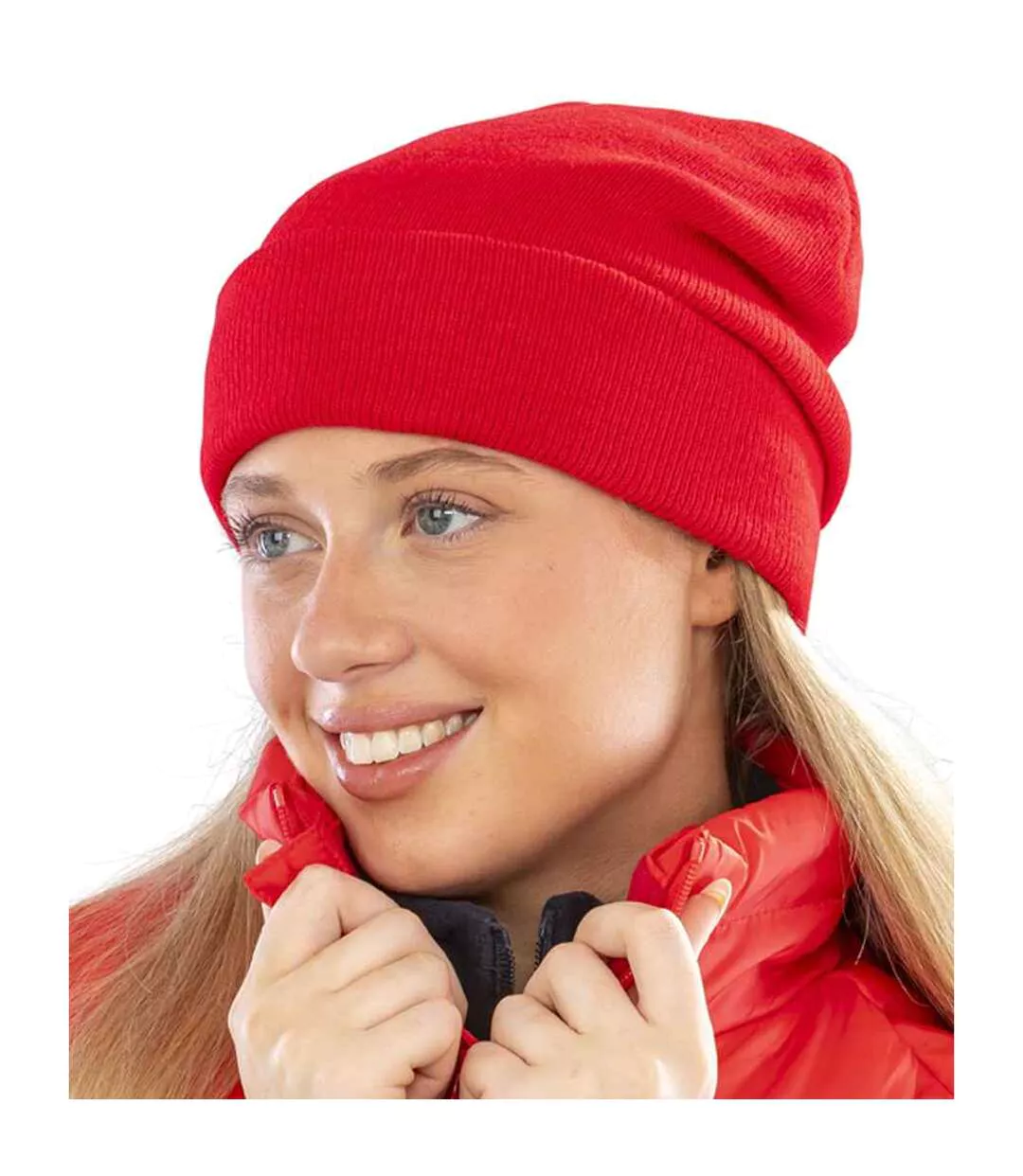 Adults Unisex Woolly Ski Hat Red Result
