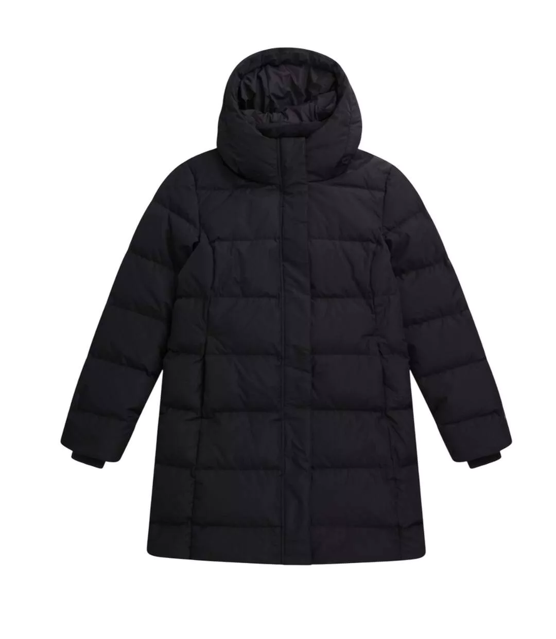 Womens/ladies Ivy Down Coat Jet Black Animal