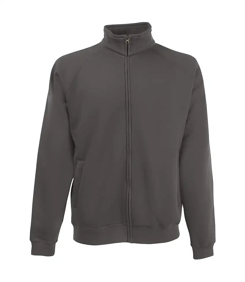 Fruit Of The Loom Mens Sweat Jacket (Light Graphite) - UTBC370