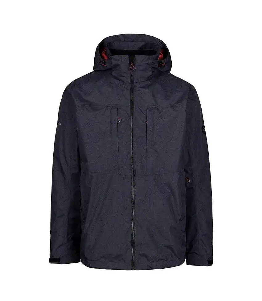 Mens Cullahill Waterproof Jacket Grey Trespass