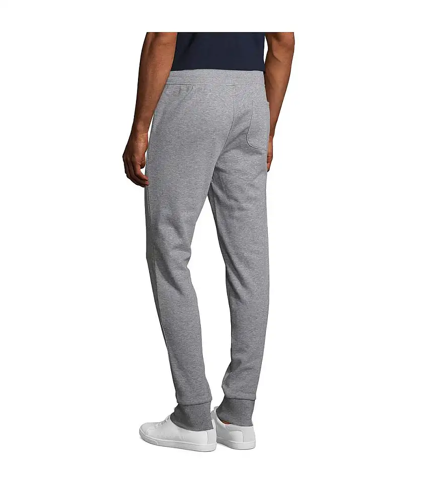 Mens Jake Melange Slim Jogging Bottoms Grey Melange SOLS