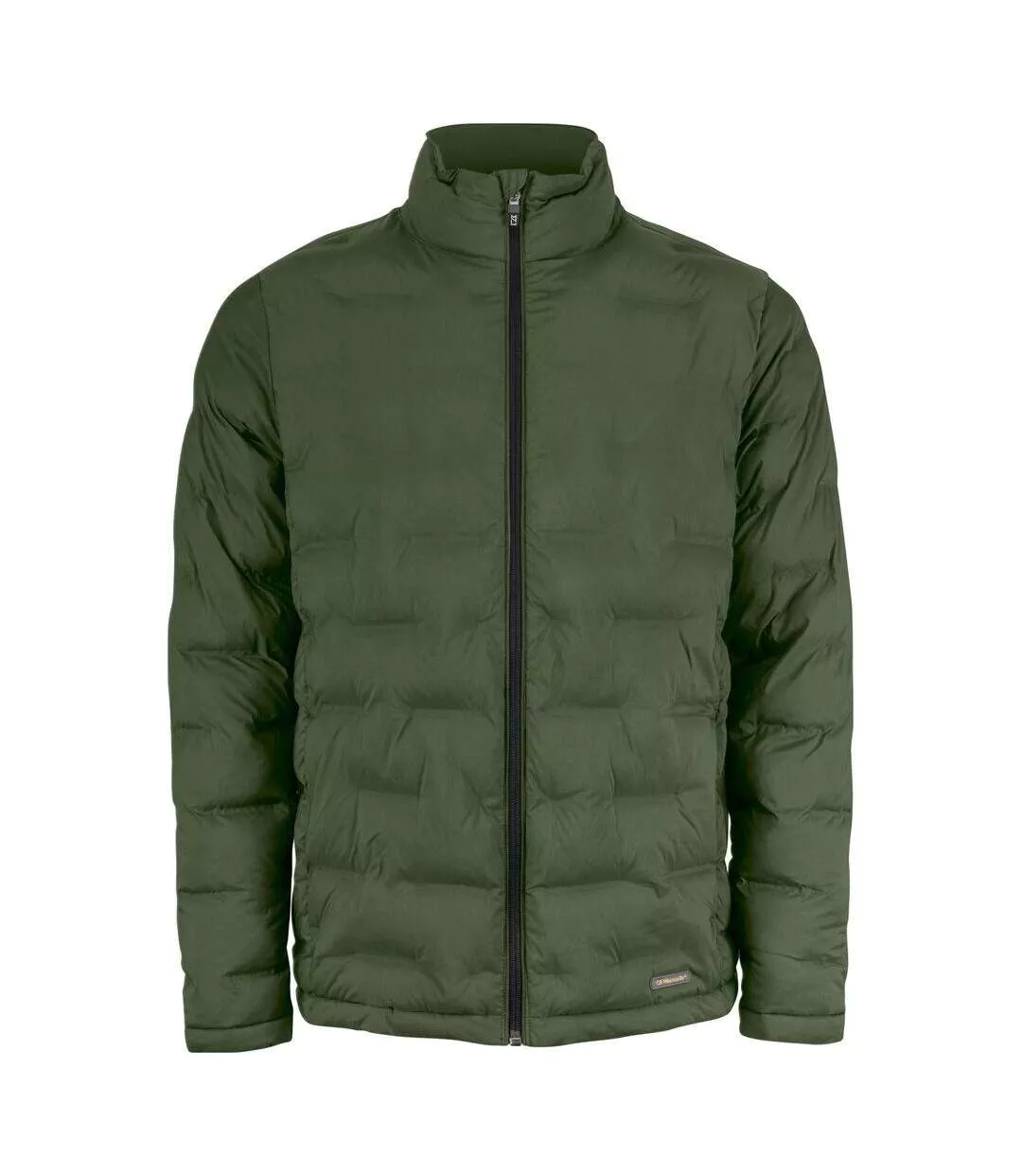 Womens/ladies Plain Full Zip Hoodie Ivy Green Clique