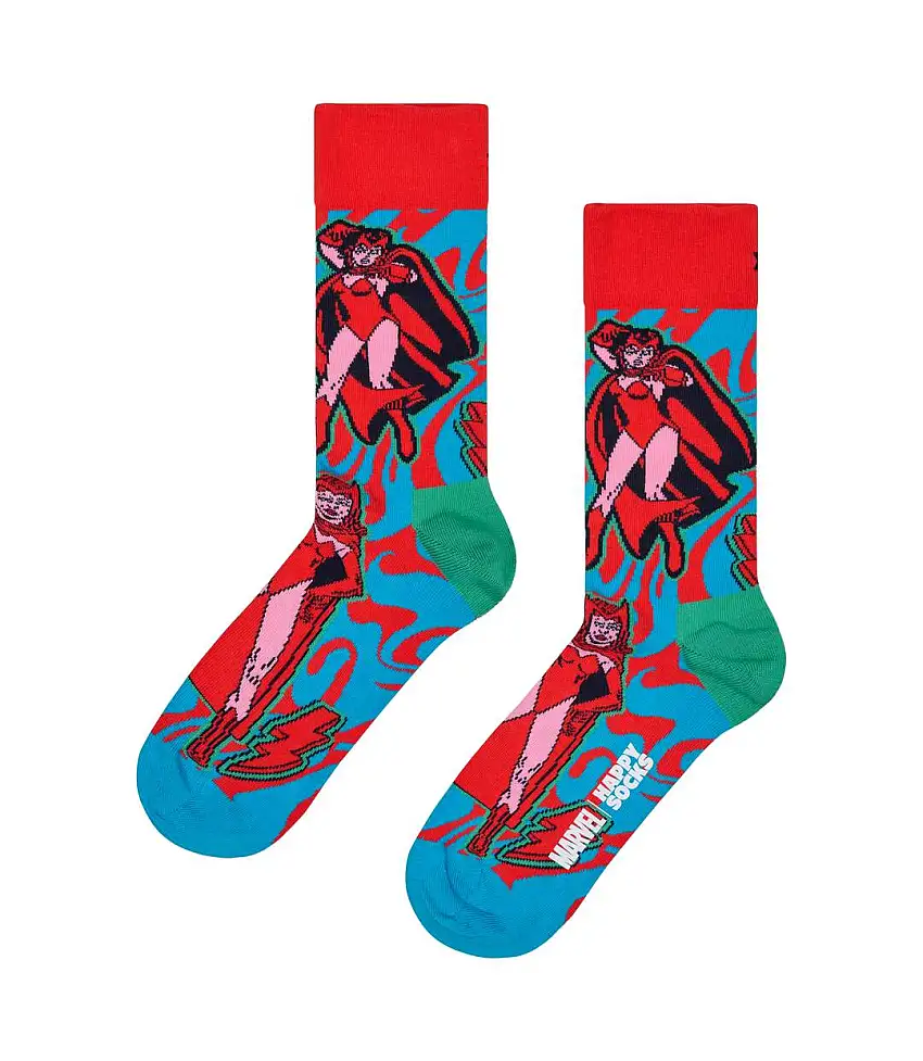 Mens Marvel Scarlet Witch Novelty Socks | Gift Idea