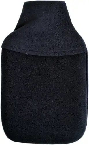 Navy Blue Plain Fleece 2L Hot Water Bottle