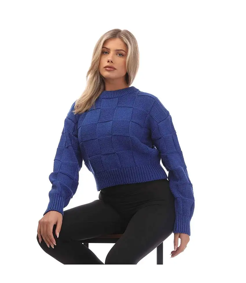 Womens/ladies Fachecka Sweater Top Blue Boss